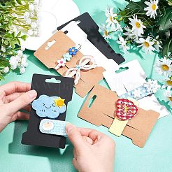 4 stile di carte espositive per elastici per capelli in carta&nbsp;DIY-NB0004-96