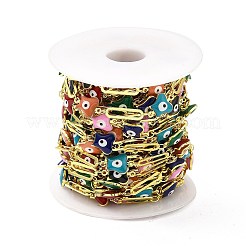 Бабочка ручной работы из экологически чистой латунной эмали с цепочкой от сглаза CHC-I045-08G