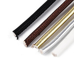 5 м двухцветный круглый шнур из искусственной кожи&nbsp;LC-N006-02C