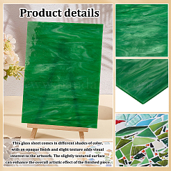 Кабошоны из стекла&nbsp;GGLA-WH0003-001B