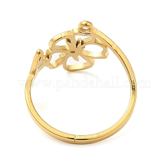 Нержавеющая сталь 304 с регулируемыми кольцами из кубического циркония&nbsp;RJEW-K245-48E-G