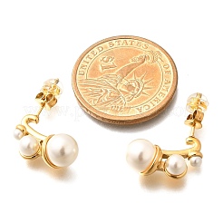 Серьги-гвоздики из нержавеющей стали 304 EJEW-A123-01A-G