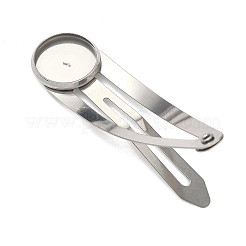 Verschluss für Haarspangen aus Edelstahl 304&nbsp;STAS-B126-01A-P