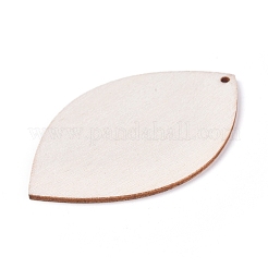 Pendenti per orecchini in legno bianco non finito&nbsp;WOOD-WH0100-28