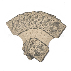 Cartes d'affichage en carton, utilisé pour le collier, bracelet et pendentifs mobiles, chameau, 90x35x0.3mm