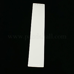 Papier-Display-Karten, für Halsketten verwendet, weiß, 210x35 mm