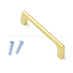 Zinc Alloy T Bar Cabinet Door Knobs, Kitchen Drawer Pulls Cabinet Handles, with Iron Screws, Matte Gold Color, 103x10x28.5mm, Hole: 4mm