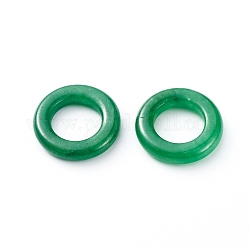 Perle naturali di giada di Myanmar / perle di giada burmese, tinto, anello, 15x3mm, diametro interno: 9mm