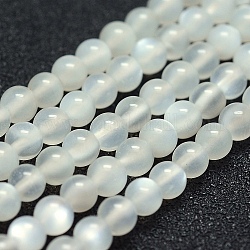 Brins de perles de pierre de lune arc-en-ciel naturel, AA grade, ronde, 6mm, Trou: 1mm, Environ 67 pcs/chapelet, 15.7 pouce (40 cm)