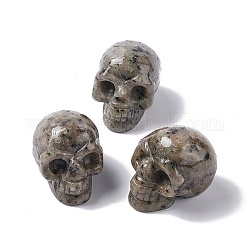 Хэллоуин натуральный кунжут яшма украшения для дома, череп, 51x29x36 мм