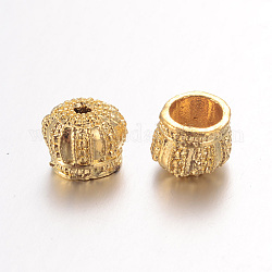 Crown Alloy Bead Caps, Golden, 9x8mm, Hole: 2mm and 6mm