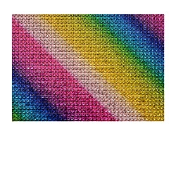 Outils de manucure de tapis de table de résine de rhinestone, rectangle, colorées, 40x24x0.15 cm