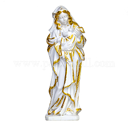Figurines en résine de la Vierge Marie, pour la décoration de bureau à domicile, blanc, 85x140x170mm