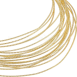 Текстурированная круглая латунная пружинная проволока, золотые, 0.8 мм