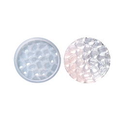 Silicone Diamond Texture Cup Mat Molds, Resin Casting Molds, for UV Resin & Epoxy Resin Craft Making, Round Pattern, 120x9mm, Inner Diameter: 111x7mm