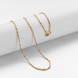 Латунь цепи ожерелья, coreana цепь, с омаром застежками, золотые, 17.9 дюйм (45.4 см), 0.94~0.96 мм