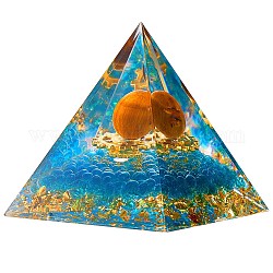 Decorazioni piramidali in cristallo di avventurina viola, angelo guaritore piramide di cristallo piramide di pietra, per la meditazione curativa, 60x60x65mm