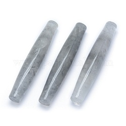 Perles de quartz nuageux naturelles, pas de trous / non percés, riz, 73.5~74.5x13~13.5mm