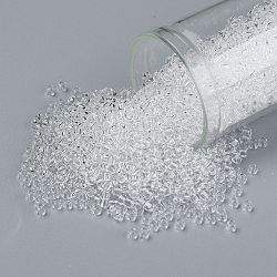 Cuentas de semillas redondas toho, Abalorios de la semilla japonés, (1) cristalino, 11/0, 2.2mm, agujero: 0.8 mm, aproximamente 1110 unidades / 10 g