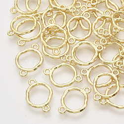 Connettori per collegamenti in lega, anello, oro chiaro, 17x12x1.5mm, Foro: 1.4 mm