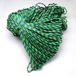 7 внутренние сердечники веревки из полиэстера и спандекса, для изготовления веревочных браслетов, зеленый лайм, 4 мм, около 109.36 ярда (100 м) / пачка, 420~500 г / пачка