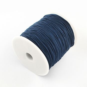 Fil de nylon avec un fil de nylon à l'intérieur, plus fort que la série nwir-r006-, bleu de Prusse, 1.5mm, environ 120.29 yards (110 m)/rouleau