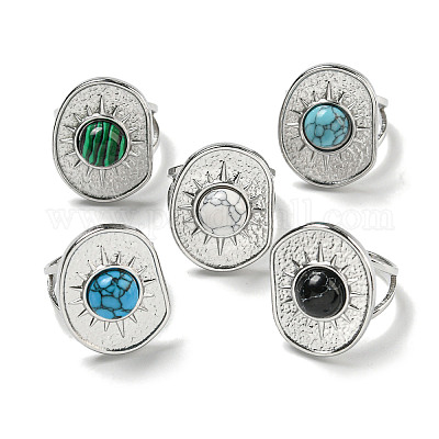 Кольца-манжеты из нержавеющей стали 304 RJEW-C079-19P-1