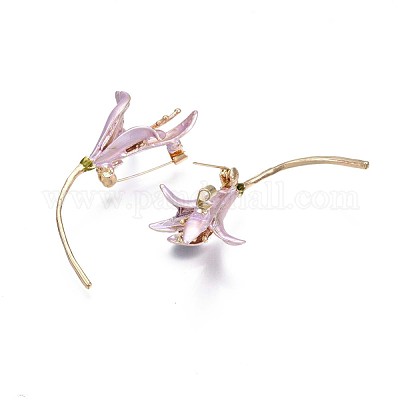 Цветок эмаль булавка JEWB-N007-064-1