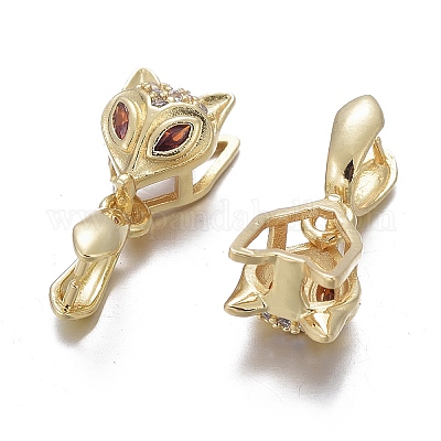 Латунь микро проложить кубический цирконий X-KK-K244-43G-1