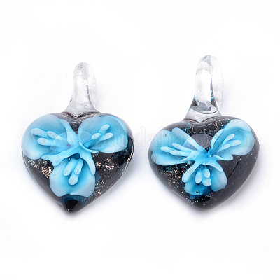 Ручной работы подвески золотые бусины песка LAMP-R138-06A-B-1