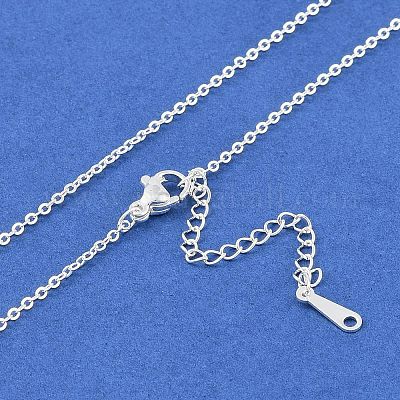 Латунные кабельные цепи ожерелья NJEW-U008-06S-1