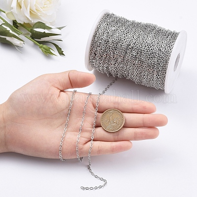 Латунные плоские овальные кабельные цепи CHC025Y-NFK-1