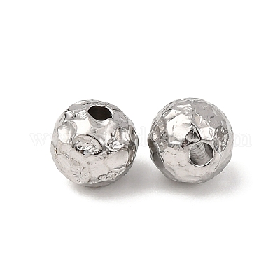 Текстурированные бусины из нержавеющей стали 304 STAS-I358-10P-01-1