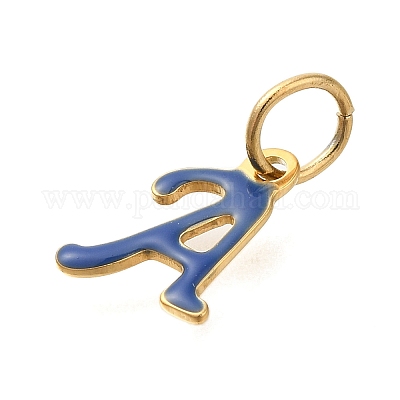 Ионное покрытие(ip) 304 нержавеющая сталь эмаль алфавит подвески STAS-F308-02G-A-1