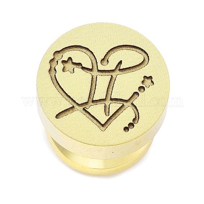 Созвездие золотистый тон восковая печать латунные штамповые головки STAM-P002-02G-09-1