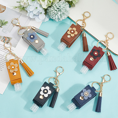 6 шт. 6 цвета или настольные пустые дорожные брелки для бутылок KEYC-SC0001-57B-1