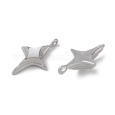 Латунные подвески из ракушек KK-G497-09P-1