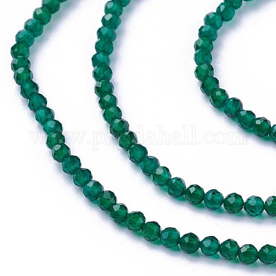 Граненые круглые стеклянные бусины G-F619-09C-2mm-1