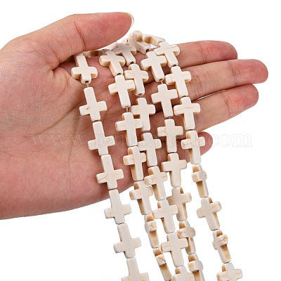 Синтетических нитей бирюзовые бусы TURQ-G112-12x16mm-06-1