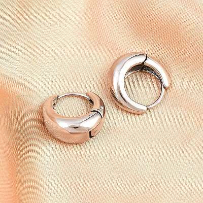 Серьги-кольца из хирургической нержавеющей стали 316 EJEW-C160-06A-P-1