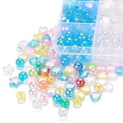 630шт 15 стильные экологически чистые прозрачные акриловые бусины TACR-YW0001-35-1