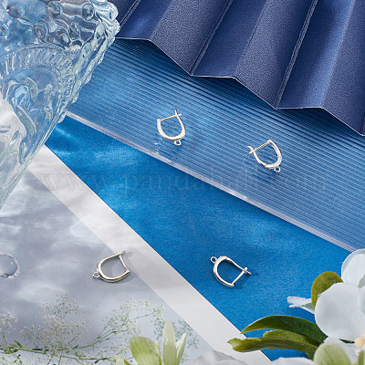 2 пара 925 сережек-колец из стерлингового серебра STER-BBC0007-14-1