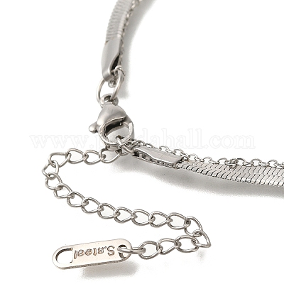 201 двухслойная цепочка-змейка из нержавеющей стали STAS-B076-03P-1