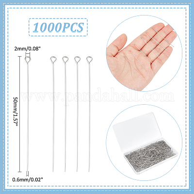 1000 шт. штифты для глаз из нержавеющей стали STAS-UN0058-29-1