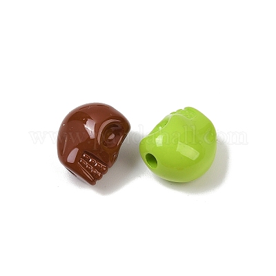 Выпечка краски акриловые бусины OACR-F014-01A-1