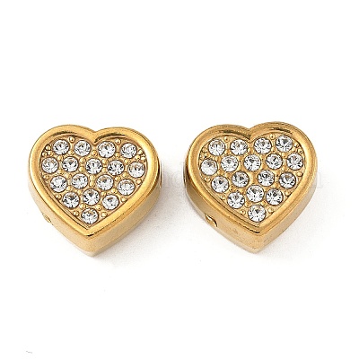 Бусины из хрусталя и страз из нержавеющей стали 304 STAS-U050-01C-G-1