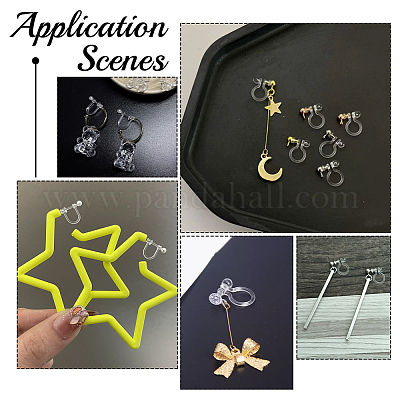 Пластиковые серьги с клипсами STAS-UN0001-21-1