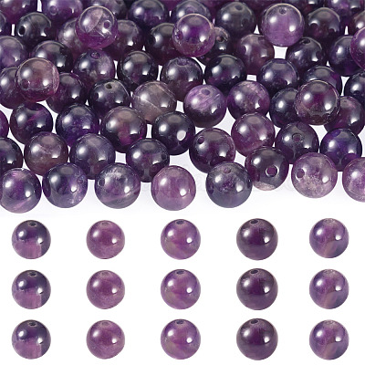 2 нити 2 цвета натуральные аметистовые бусины нити G-TA0002-62-1