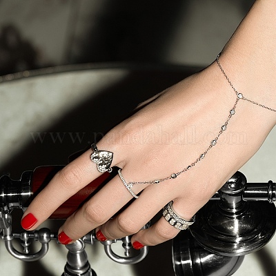 925 браслет из стерлингового серебра с микропаве из кубических цирконий для женщин FU6623-5-1