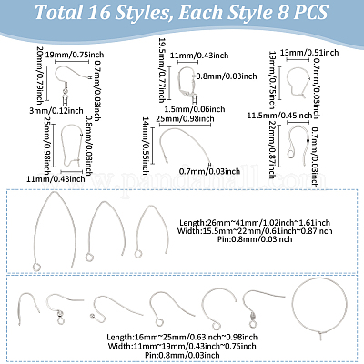 Крючки для сережек STAS-UN0002-89P-1